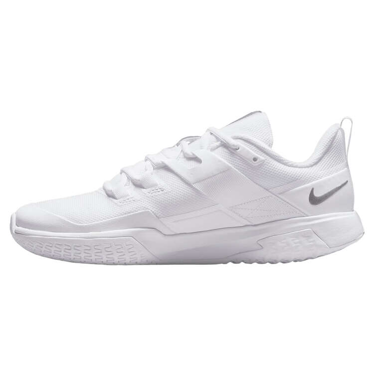 NikeCourt Vapor Lite Womens Hard Court Tennis Shoes White/Silver US 6, White/Silver, rebel_hi-res