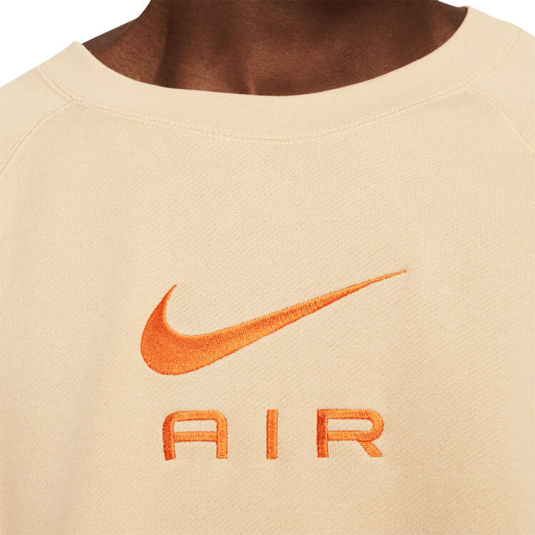 Nike Air Mens Sportswear French Terry Sweatshirt, Beige, rebel_hi-res