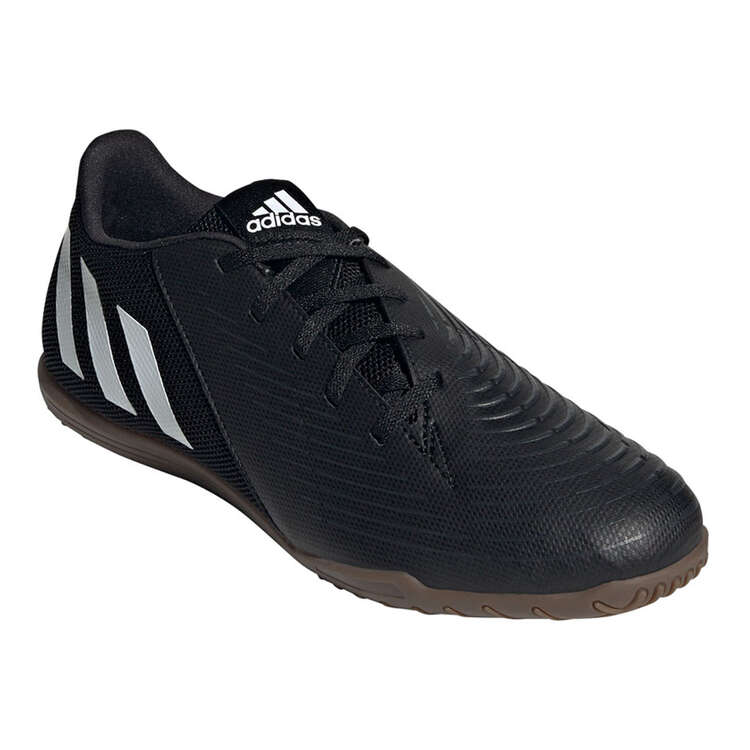 adidas Predator Edge .4 Indoor Soccer Shoes Black/White US Mens 7.5 / Womens 8.5, Black/White, rebel_hi-res