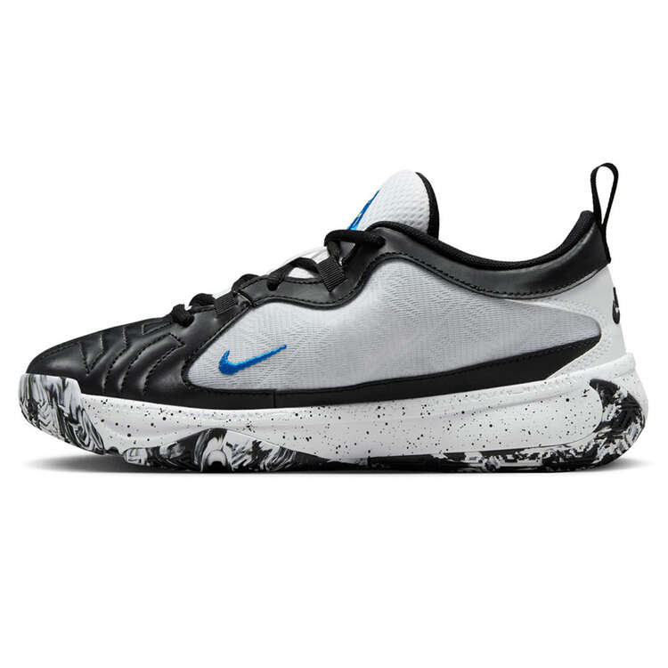 Nike Freak 5 GS Kids Basketball Shoes, White/Black, rebel_hi-res