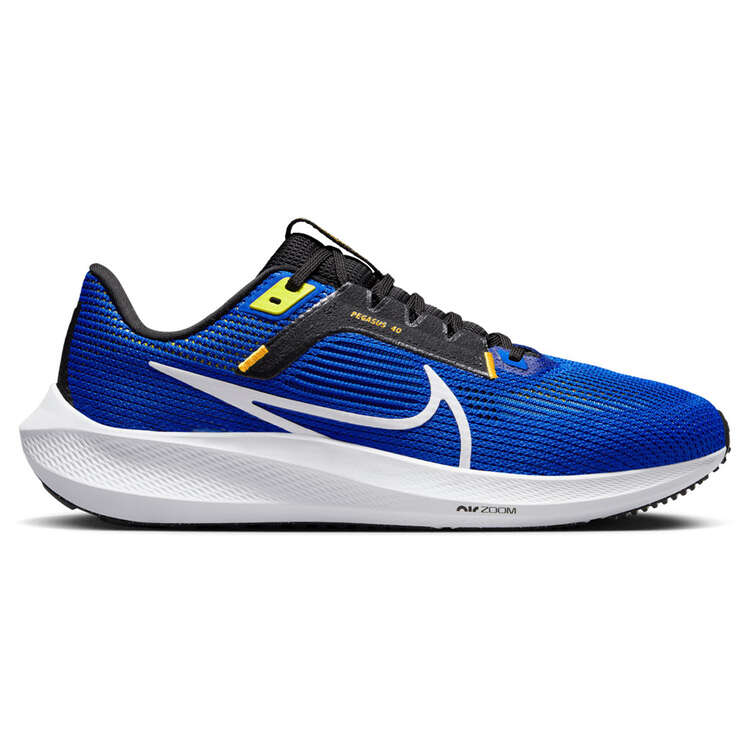 Nike Air Zoom Pegasus 40 Mens Running Shoes Blue/Yellow US 7, Blue/Yellow, rebel_hi-res