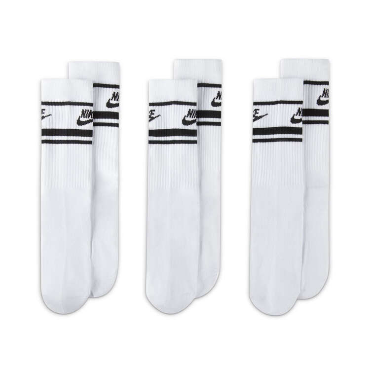 Nike Sportswear Dri-FIT Everyday Socks (3 Pack), White, rebel_hi-res