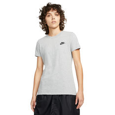 Nike Womens Sportswear Club Tee Grey XS, Grey, rebel_hi-res