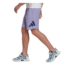 adidas Mens Future Icons 3-Bar Shorts, Purple, rebel_hi-res