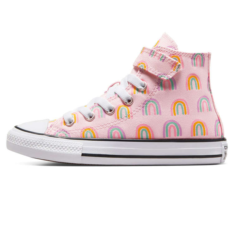 Converse Chuck Taylor All Star High 1V Rainbows Kids Casual Shoes Pink/Multi US 11, Pink/Multi, rebel_hi-res