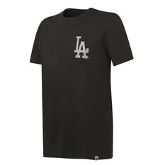 Los Angeles Dodgers Mens Pattison Tee Black S, Black, rebel_hi-res