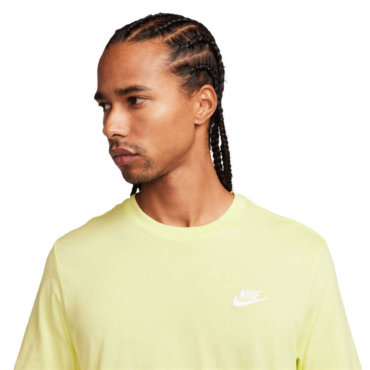 Nike Mens Sportswear Club Tee, Yellow, rebel_hi-res