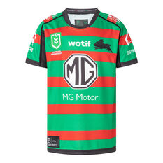 South Sydney Rabbitohs 2022 Kids Home Jersey Green/Red 8, Green/Red, rebel_hi-res