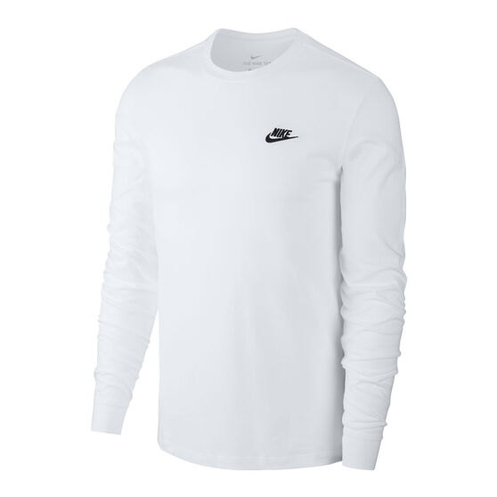 Nike Mens Sportswear Long Sleeve Tee, White, rebel_hi-res