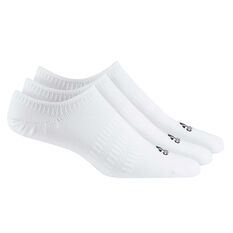 adidas Light No Show Socks 3 pack White M, White, rebel_hi-res