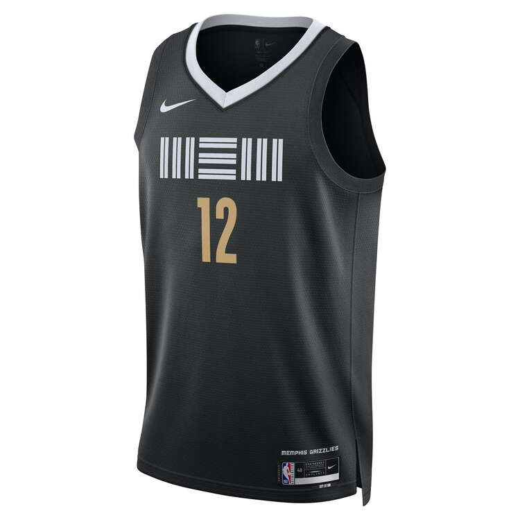 Nike Memphis Grizzlies Ja Morant 2023/24 City Basketball Jersey Black S, Black, rebel_hi-res