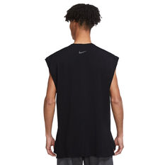 Nike Mens Dri-FIT Yoga Tank Black XXL, Black, rebel_hi-res