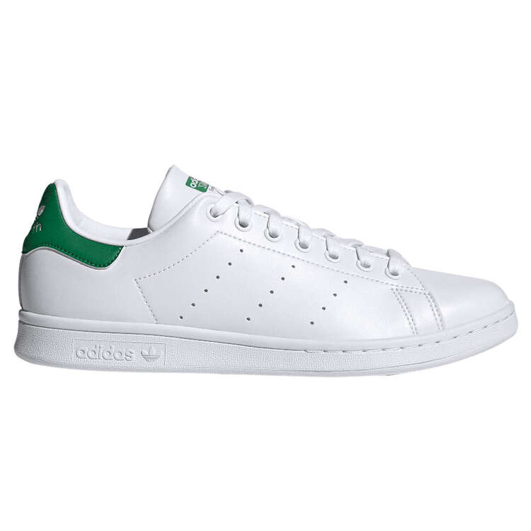 adidas Originals Stan Smith Casual Shoes White/Green US Mens 6 / Womens 7, White/Green, rebel_hi-res