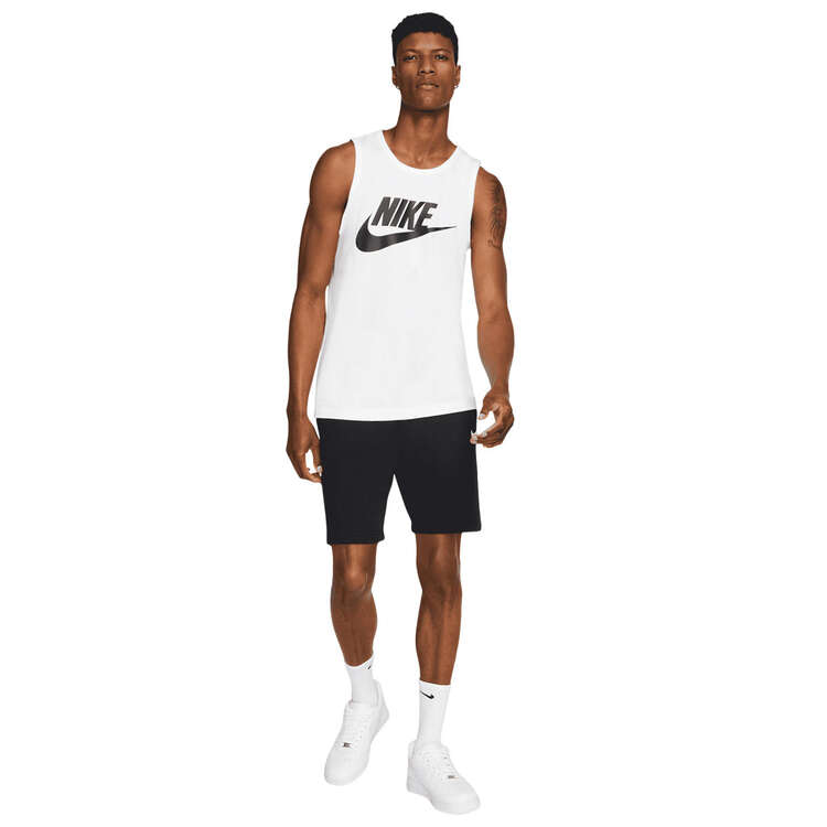 Nike Mens Sportswear Icon Futura Tank, White, rebel_hi-res