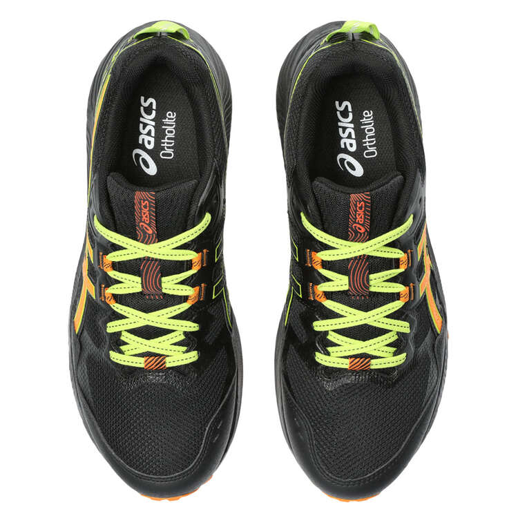 Asics GEL Sonoma 7 Mens Trail Running Shoes, Black/Orange, rebel_hi-res