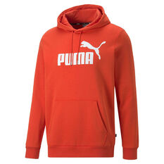 Puma Mens Essential Big Logo Hoodie Red XS, , rebel_hi-res