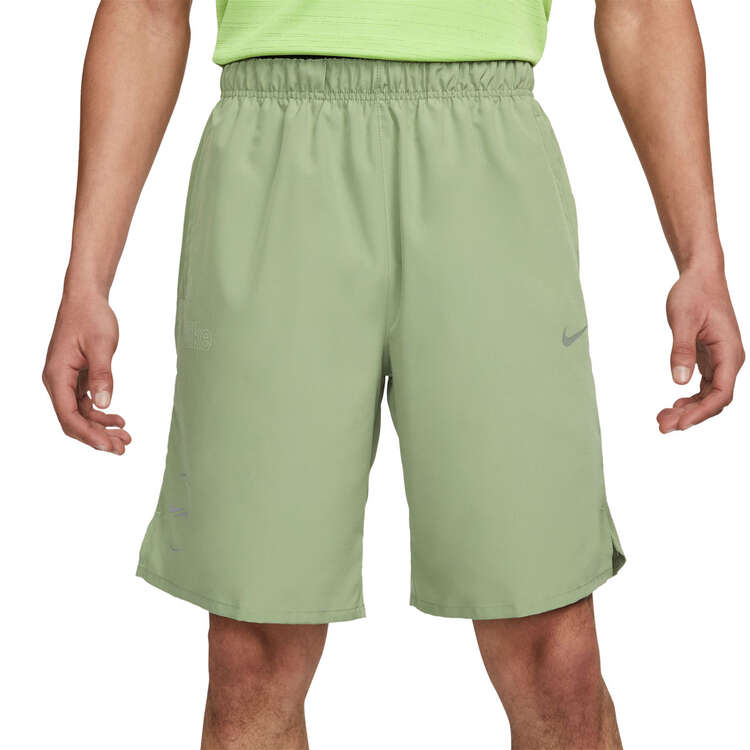 Nike Mens Dri-FIT Challenger 9-inch Unlined Shorts Green S, Green, rebel_hi-res