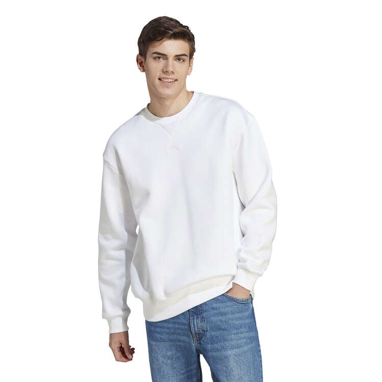 adidas Mens ALL SZN Sweatshirt, White, rebel_hi-res