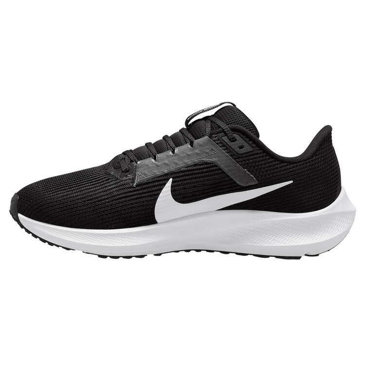 Nike Air Zoom Pegasus 40 Mens Running Shoes, Black/White, rebel_hi-res