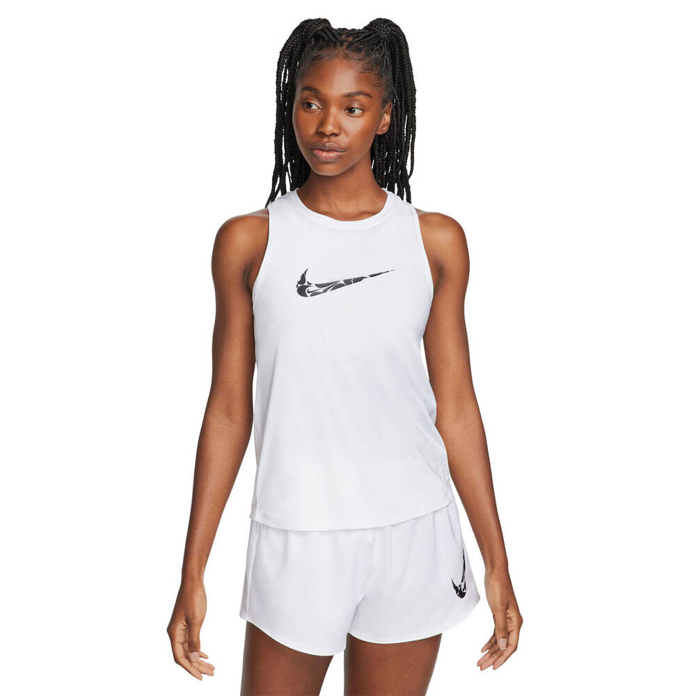 Nike One Womens Swoosh Dri-FIT Running Tank | Rebel Sport