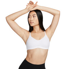 Nike Womens Dri-FIT Alate Minimalist Light Support Sports Bra White S A-C, White, rebel_hi-res