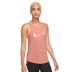 Nike Womens Swoosh Running Tank, Pink, rebel_hi-res