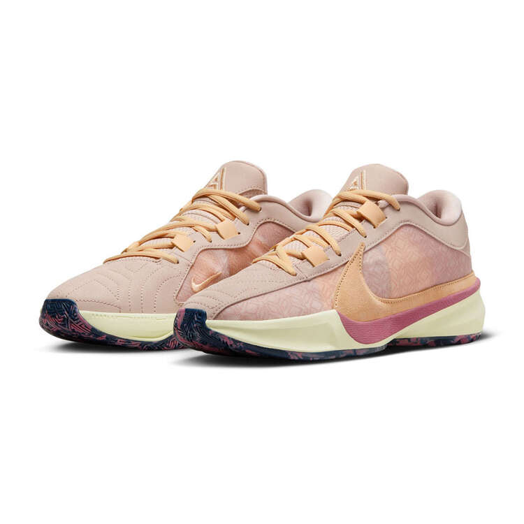 Nike Zoom Freak 5 Cream City Basketball Shoes, Brown/Gold, rebel_hi-res