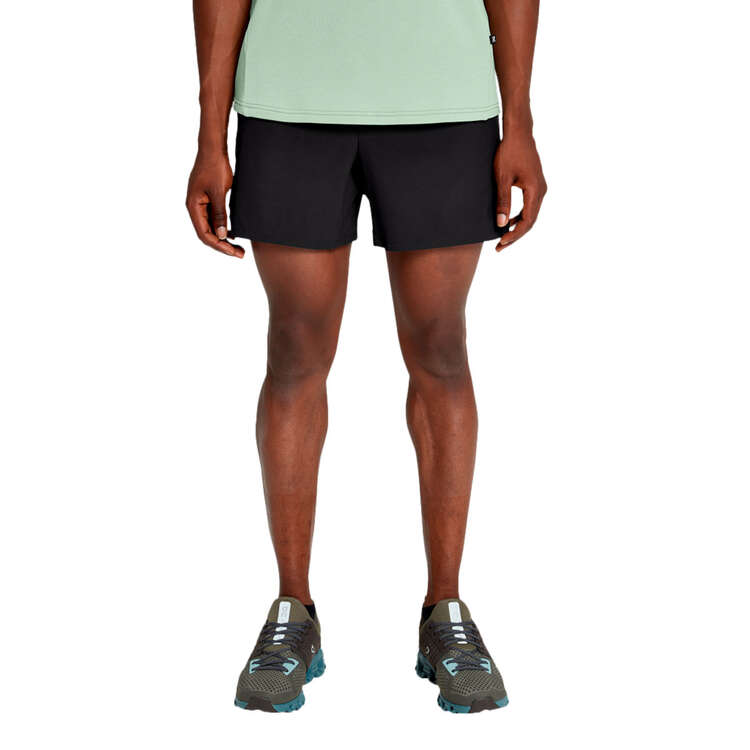 On Mens Essential Running Shorts Black XS, Black, rebel_hi-res