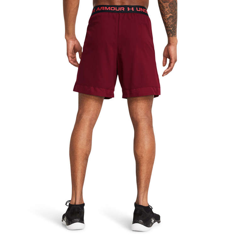 Under Armour Mens UA Vanish Woven 6-inch Shorts, Red, rebel_hi-res