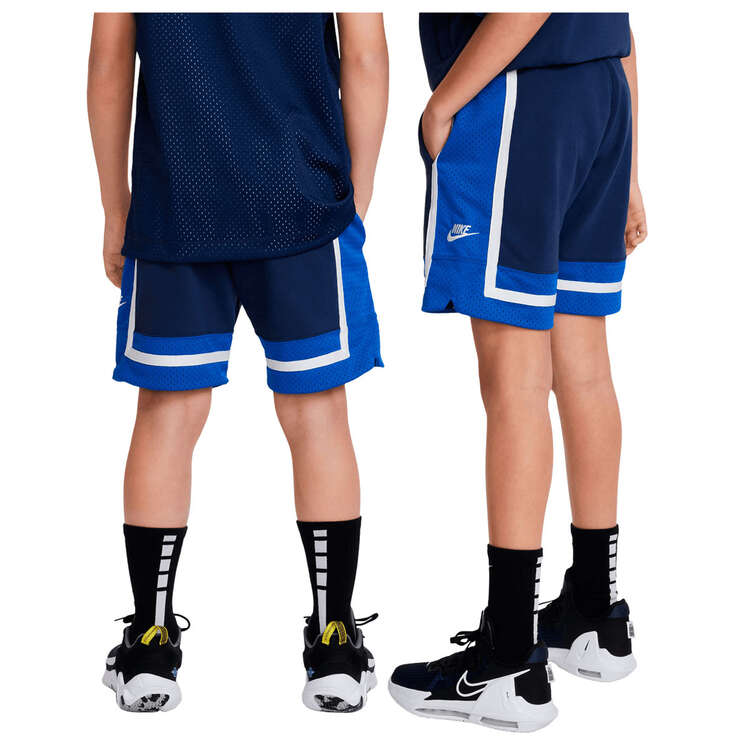 Nike Boys Culture Of Basketball Fleece Shorts Navy/Blue XS, Navy/Blue, rebel_hi-res