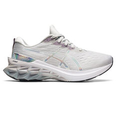 Asics Novablast 2 Platinum Womens Running Shoes Grey/Silver US 6, Grey/Silver, rebel_hi-res