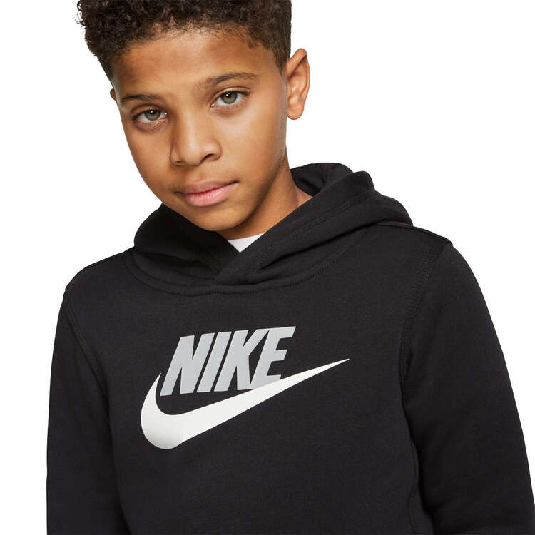 Nike Sportswear Boys Club HBR Pullover Hoodie Black/Grey XS, Black/Grey, rebel_hi-res