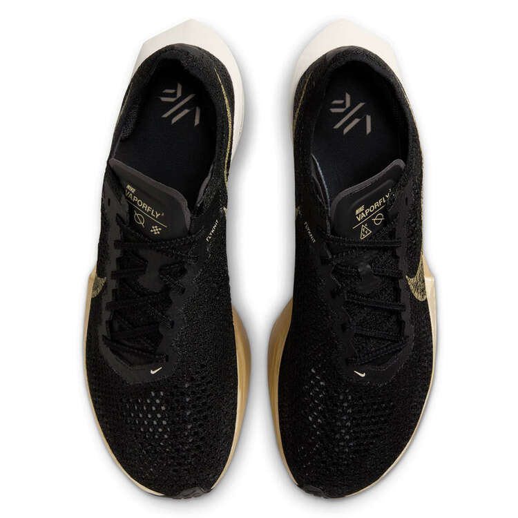 Nike ZoomX Vaporfly Next% 3 Mens Running Shoes, Black/Gold, rebel_hi-res