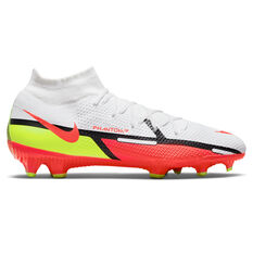 Nike Phantom GT2 Pro Dynamic Fit Football Boots White/Red US Mens 4 / Womens 5.5, White/Red, rebel_hi-res