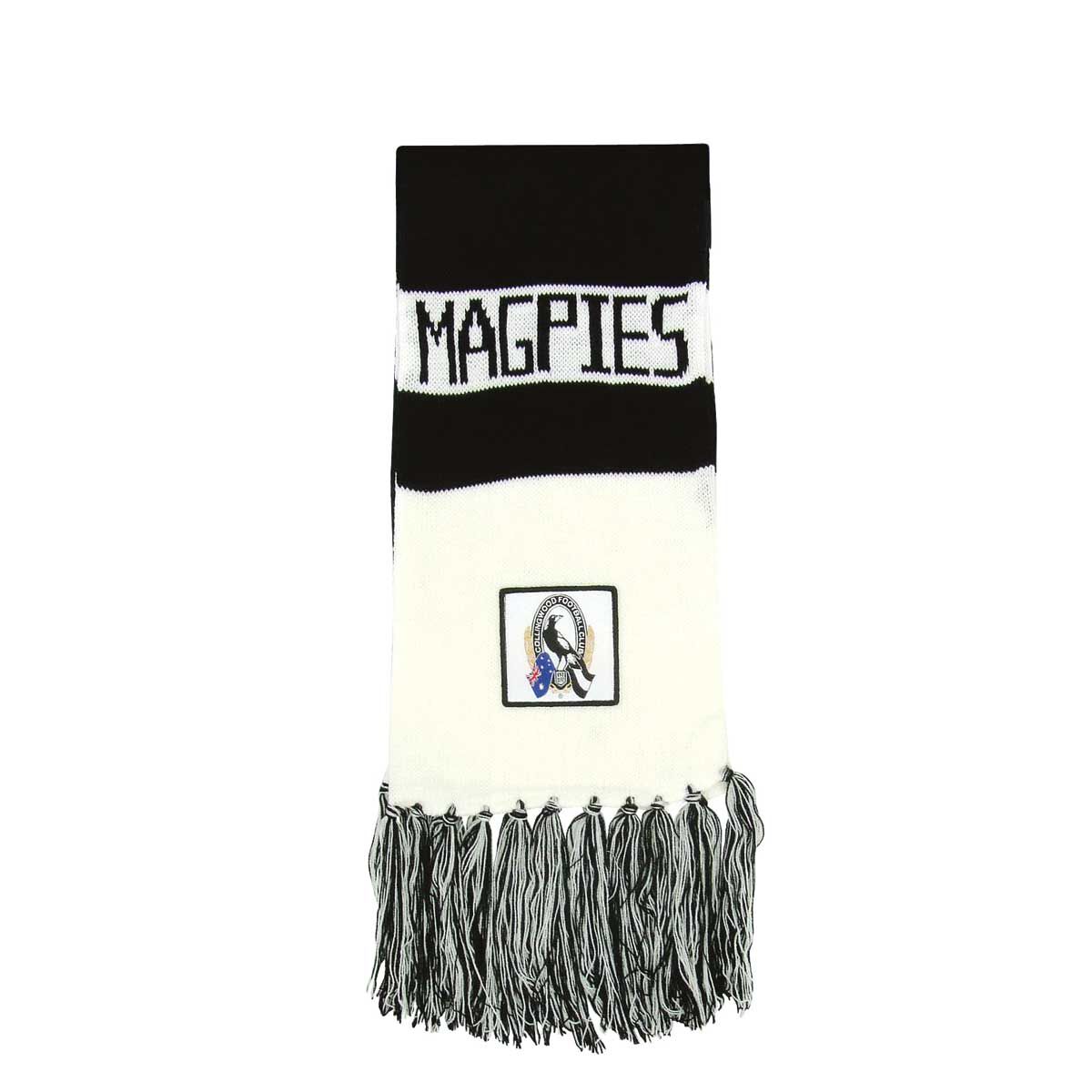 New AFL Collingwood Magpies Baby Toddler Scarf 