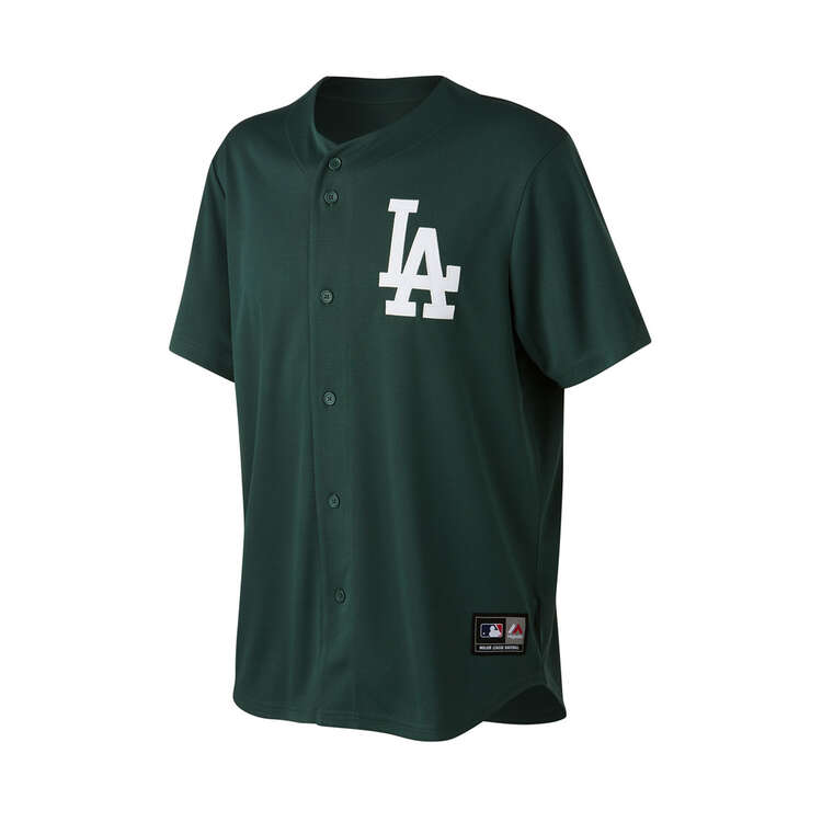 Los Angeles Dodgers Mens Vintage Jersey Green S, Green, rebel_hi-res