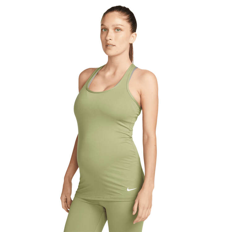 Nike Womens Dri-FIT Maternity Tank Khaki XS, Khaki, rebel_hi-res