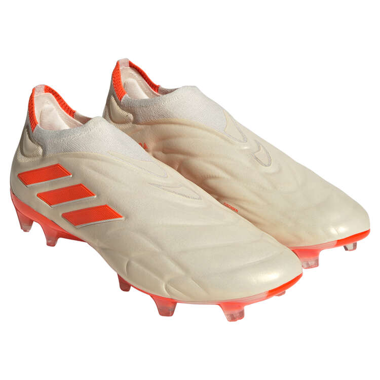 adidas Copa Pure + Football Boots, White/Orange, rebel_hi-res
