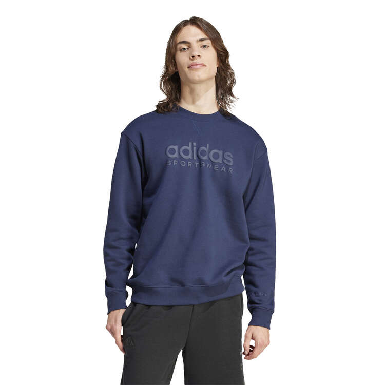 adidas Mens ALL SZN Graphic Sweatshirt, Navy, rebel_hi-res