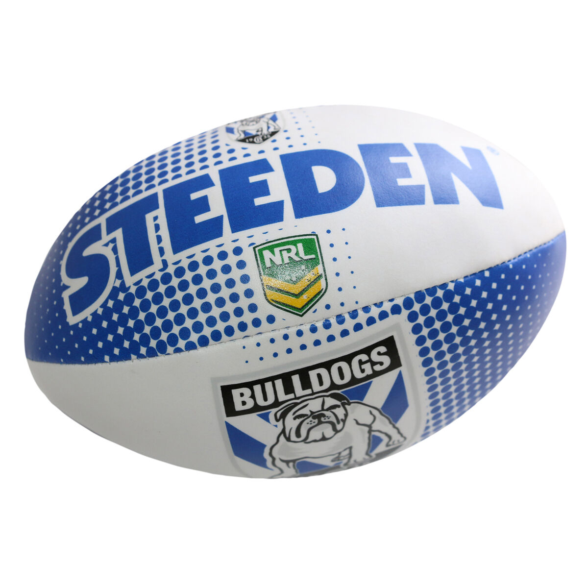 Steeden Canterbury Bankstown Bulldogs NRL White Football Size 5 