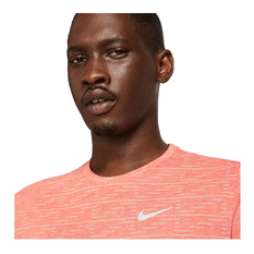 Nike Mens Dri-FIT Miler Run Division Burnout Tee Orange S, Orange, rebel_hi-res