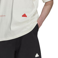 adidas Sportswear Mens Oversized Tee, White, rebel_hi-res