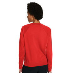 Nike Womens Sportswear Essential Fleece Sweatshirt Red XS, Red, rebel_hi-res