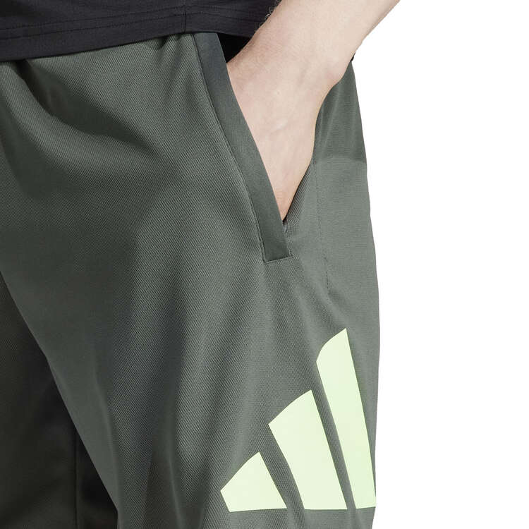 adidas Mens Train Essentials Logo Training Shorts, Green, rebel_hi-res