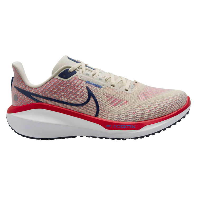 Nike Zoom Vomero 17 Mens Running Shoes White/Navy US 7, White/Navy, rebel_hi-res