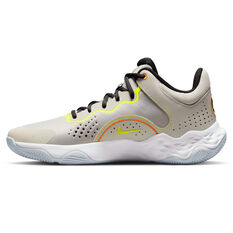 Nike Fly.By Mid 3 Basketball Shoes Beige US 7, Beige, rebel_hi-res
