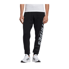 adidas Mens Sportswear Word Sweat Pants Black S, Black, rebel_hi-res