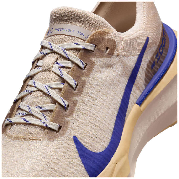 Nike ZoomX Invincible Run Flyknit 3 Mens Running Shoes, Tan/Blue, rebel_hi-res