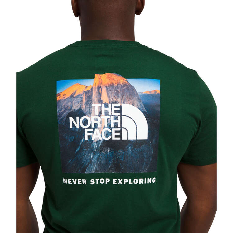 The North Face Mens Box NSE Tee, Green, rebel_hi-res