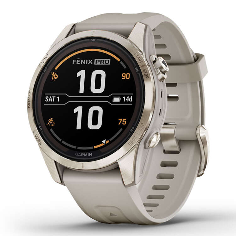 Garmin Fenix 7S Pro Sapphire Solar Smartwatch - Soft Gold, , rebel_hi-res